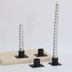 Matte Black Taper Iron Candle Holders..(10 pieces)